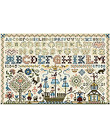 A spot sampler characteristic of 18th century Dutch embroidery that combine small motifs with a collection of alphabets that range in style from plain to ornate. This historically correct design appeared in Treasures in Needlework: Fall 1992, Vol. I, No. 3 and has long been unavailable. This classic design is now available exclusively from Kooler Design Studio and is a true collector's item for the sampler fan.