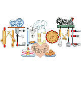 One can almost taste the decadent and delicious richness of the confections in this bakery-inspired sign by Linda Gillum.
This "Welcome Friends" sign features a clever array of classic and country inspired utensils and baked goods such as pies, cakes, cookies and rolls. This adorable bakery sign will make a stunning addition to your kitchen or pantry.
