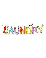 Brighten up folding clothes and sorting socks with this new cross stitch from the Kooler design team. This charming sign offers a fun way to add a touch of sweet style to the laundry room décor. This would look cute stitched big and bold on 6 count fabric.
