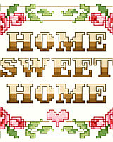 Free Charts Cross Stitch Home Sweet Home