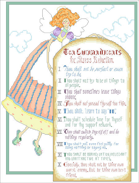 10 Commandments Chart