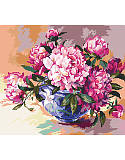 Peonies in Bloom - PDF: Infuse your décor with the fresh beginnings of Spring inspired by this beautifully pink toned bouquet. This classic still life by Nancy Rossi brings timeless elegance to any room. This painterly style cross stitch will appeal to anyone who appreciates the romance of the majestic peony.
