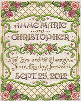 Kooler Design Studio A Beautiful Small Wedding Sampler By Sandy Orton