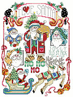 This Santa Sampler is full of reminders of the Christmas Season. 