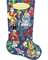 Give your mantel a pop of color with this vibrant ornament stocking. Created with playful designs and lovely accents, this stocking can be personalized with each family member's name. 
