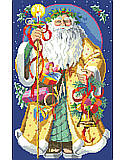 Father Christmas - PDF: With a long staff and small presents in his hand, Santa travels around the world to share the season with the people and bring old world traditions home.
This Classic design makes an ideal Christmas gift for friends and family or anyone with an appreciation for holiday traditions around the world.