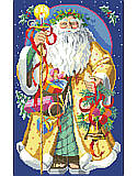 Father Christmas - PDF: With a long staff and small presents in his hand, Santa travels around the world to share the season with the people and bring old world traditions home.
This Classic design makes an ideal Christmas gift for friends and family or anyone with an appreciation for holiday traditions around the world.