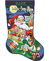 Ho Ho Ho! Embrace the spirit of the season with this jolly, bewhiskered Santa on his sleigh and his bag full of toys. We've got a Stocking for everyone so check out the rest of the Kooler collection! 