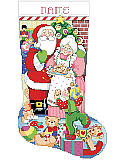 Merry Christmas Couple Stocking - PDF