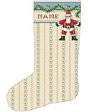 Garland Cuff Heirloom Stocking - Chart