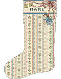 Angel Cuff Heirloom Stocking - Chart