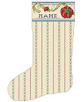 This charming little tomato pin cushion is the perfect Christmas gift for the seamstress in your life! The intricate and lacy style of this timeless piece by Sandy Orton is sure to be family favorite for years to come. These classic stockings are perfect additions to any of our coveted Heirloom Stockings and this one is a perfect companion to our Stitcher's Studio Heirloom Stocking. 