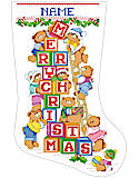 A Beary Merry Christmas Stocking - PDF