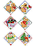 Santa's Woodland Friends Ornaments - PDF: Woodland creature themed ornaments would look adorable in the nursery of a new baby and are a perfect companion pieces to the matching Santa's Woodland Friends Stocking. Featuring 6 playful designs of a deer, racoon, bear, beaver, bunny, and a squirrel, these cute little critters could also be hung anywhere by themselves or on a garland or on a tree. Kooler Design ornaments make great gifts and true heirlooms.