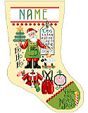 Santa Stuff Stocking - PDF: This Santa stocking will hold all the little special goodies for your little special young one.