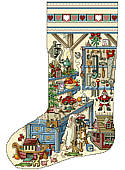 Holiday Workshop Heirloom Stocking -  Chart