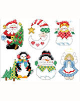 Snow Happens Ornaments - Cross Stitch PDF Download Chart