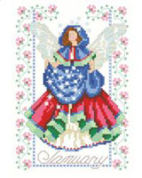 January birthdays are celebrated with this Fairy holding a bag full of snowflakes. 