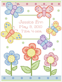 Butterfly Birth Announcement - Chart