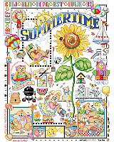 Spring into summer fun! With this sampler featuring adorable bears playing outdoors. From blowing bubbles to making sandcastles at the beach, these cuties are sure to put a smile on your face! 

