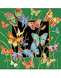 Butterflies - PDF: Hang this charming butterfly bouquet in your space to breathe new life into your home. This beautiful, delicate and perennial spring design by Nancy Rossi will attract butterflies to your sofa or chair. Can be made up as a pillow or a picture. A wonderful conversation piece that will compliment any home or office.