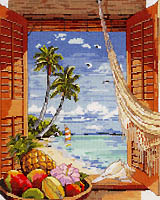 Feel the warm sea-breeze wafting through the open window.