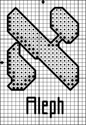Large Hebrew Alphabet - Aleph
