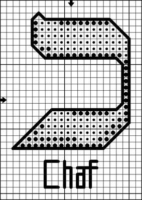 Large Hebrew Alphabet - Chaf